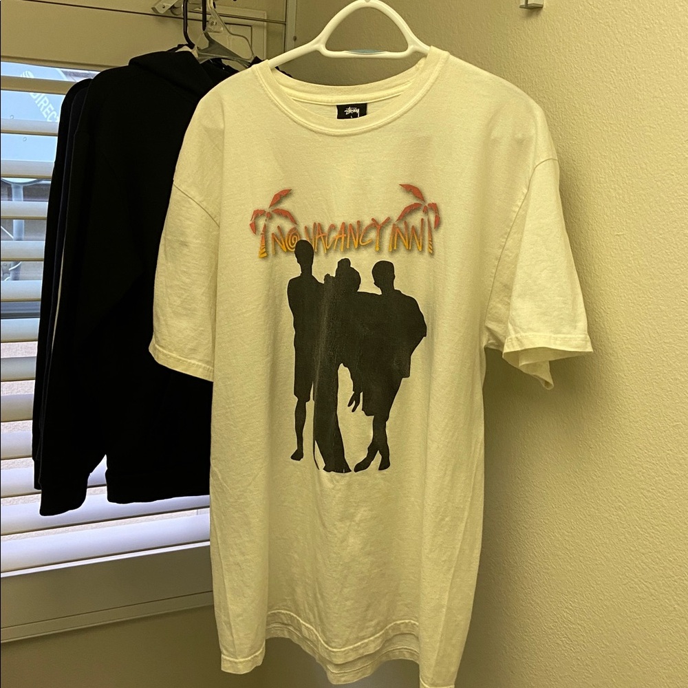 Stussy no vacancy inn white T-shirt